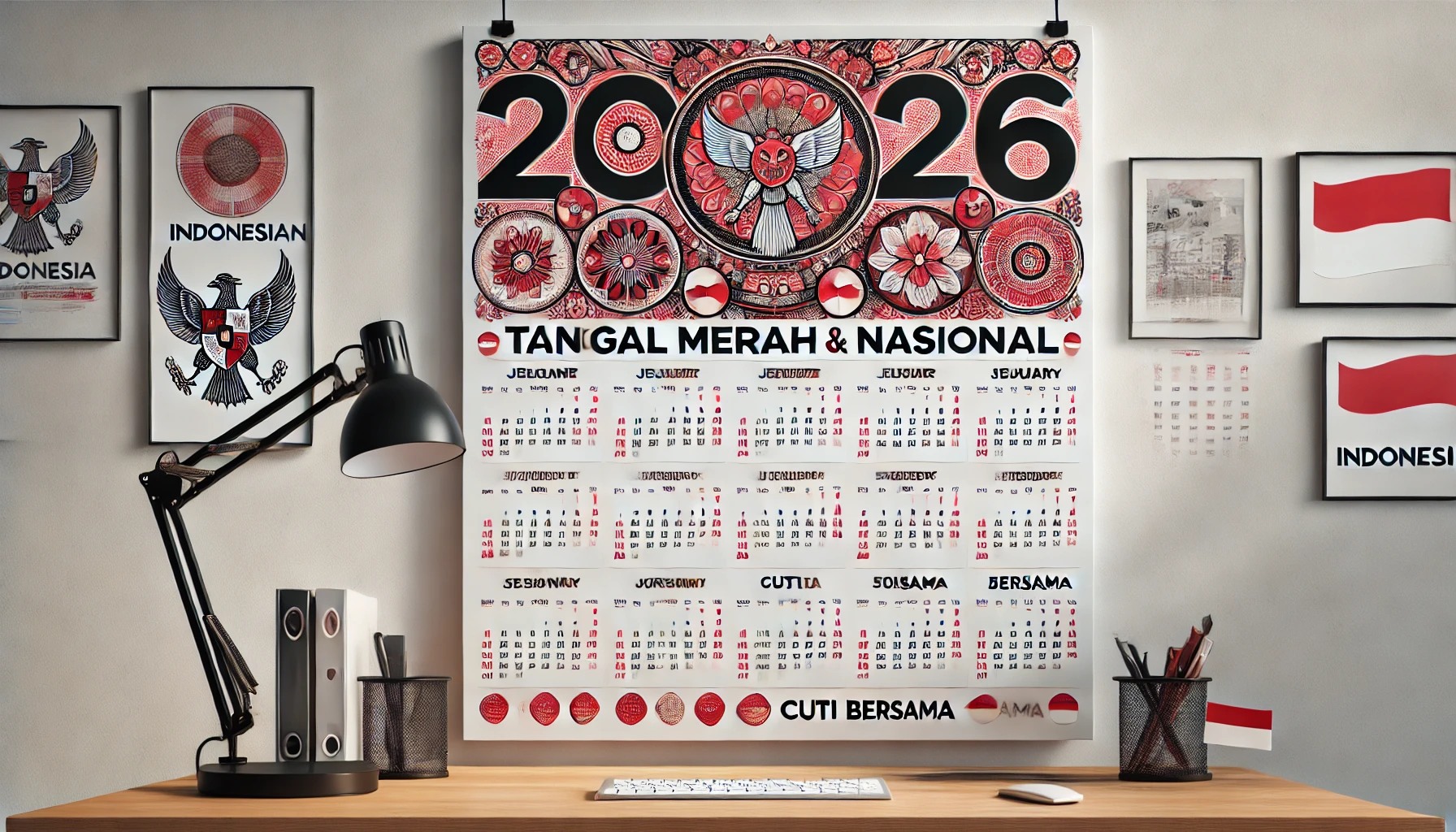 Kalender 2026 Lengkap dengan Tanggal Merah, Panduan Libur Nasional dan Cuti Bersama Paling Dinanti Sepanjang Tahun