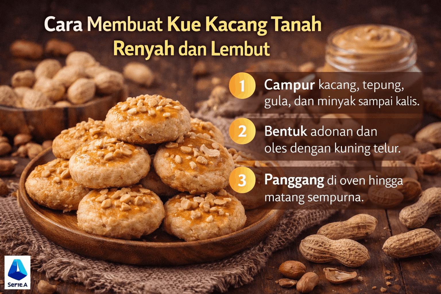 Cara Membuat Kue Kacang Tanah Renyah Lumer Di Mulut Dengan Resep Mudah