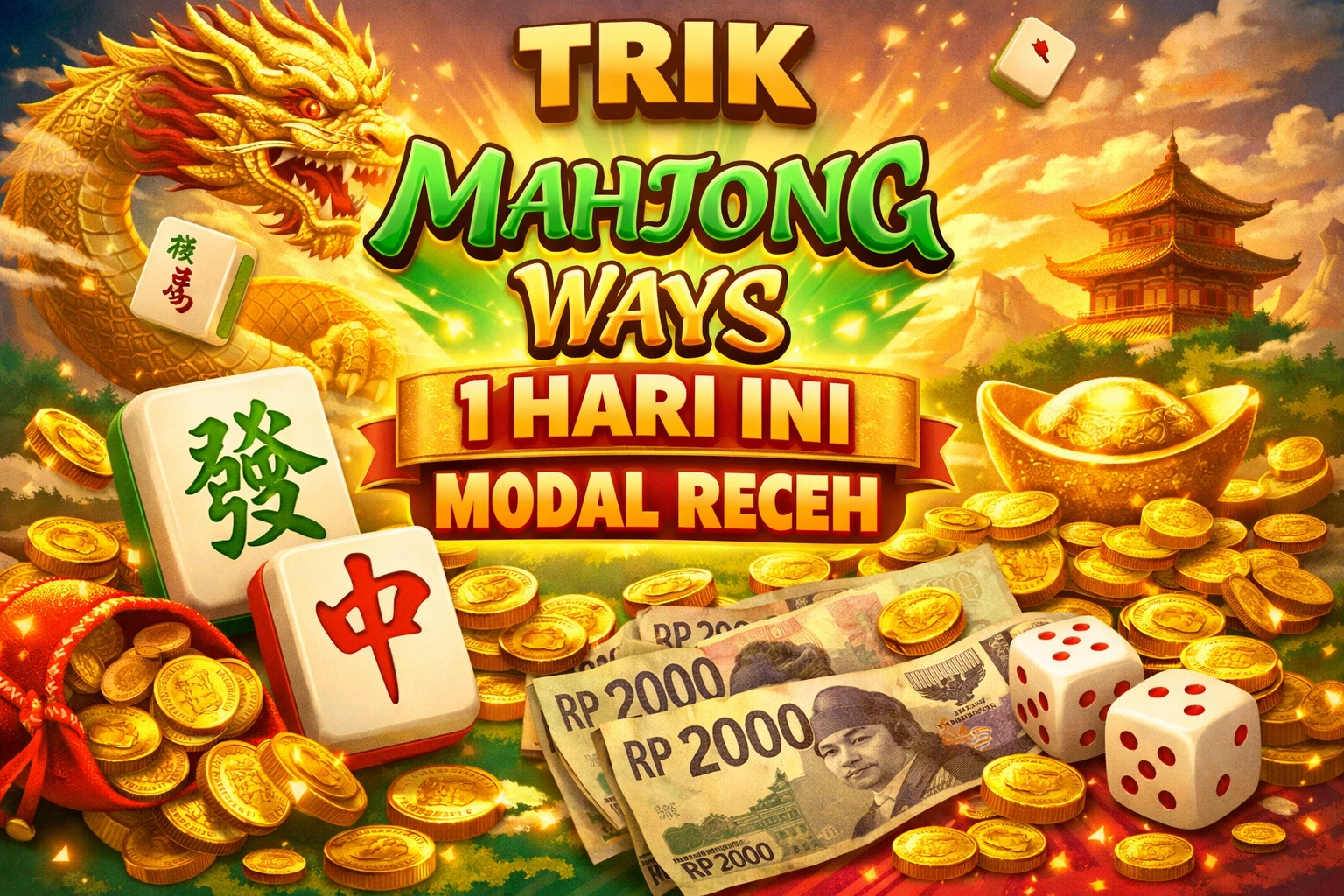 Trik Mahjong Ways 1 Hari Ini Modal Receh Stabil Mudah Dipahami