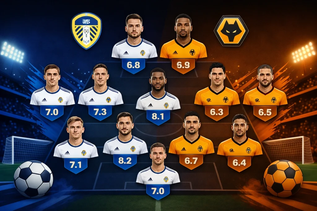 rating pemain leeds united vs wolverhampton