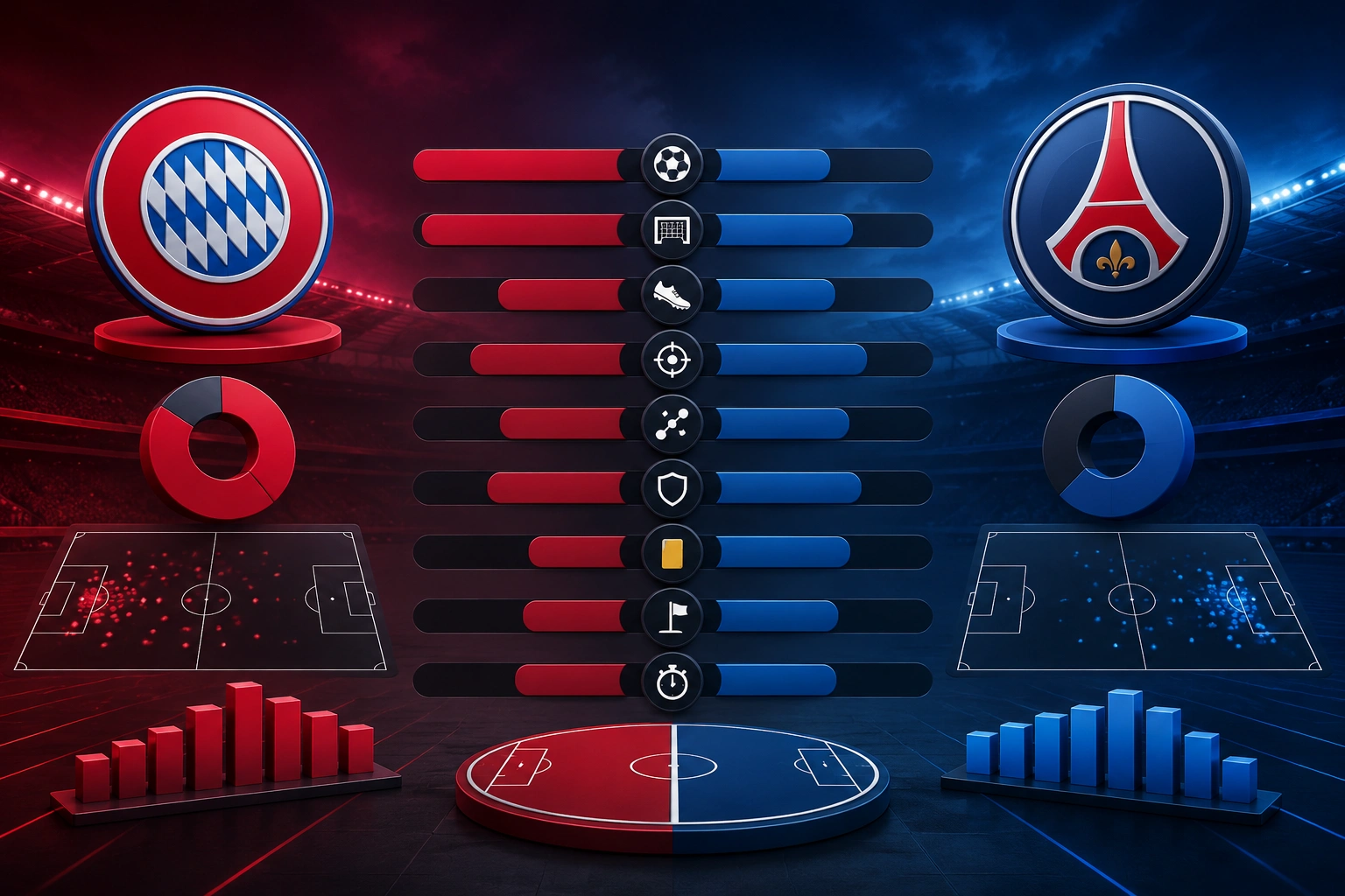 Drama Gol dan Tekanan Besar Terlihat dari Statistik Bayern Munich vs PSG di Semifinal Liga Champions