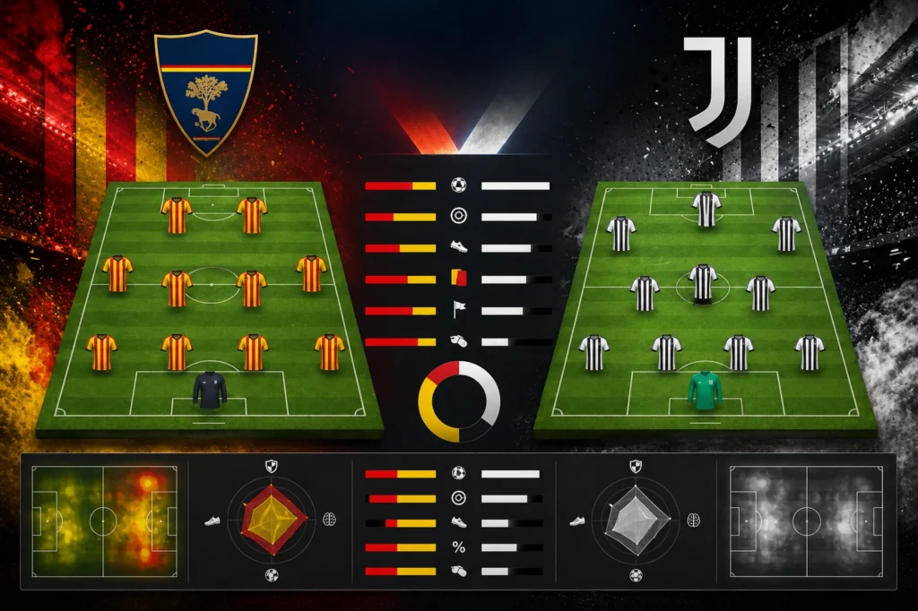 Susunan Pemain dan Statistik Lecce vs Juventus