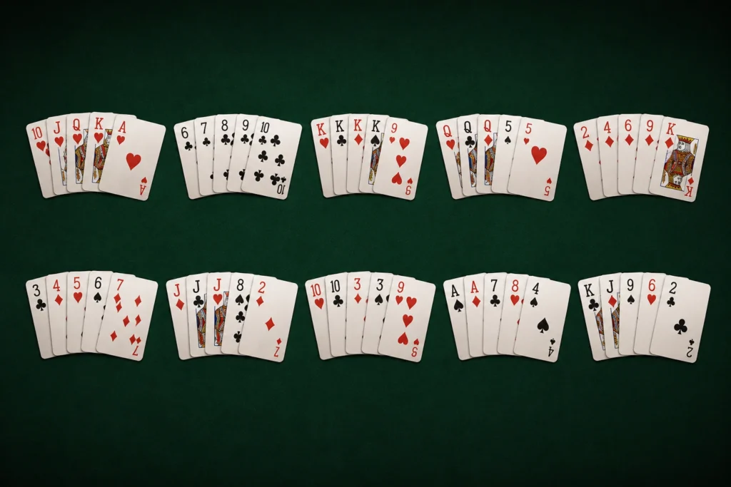 urutan kartu poker dari tertinggi sampai terendah