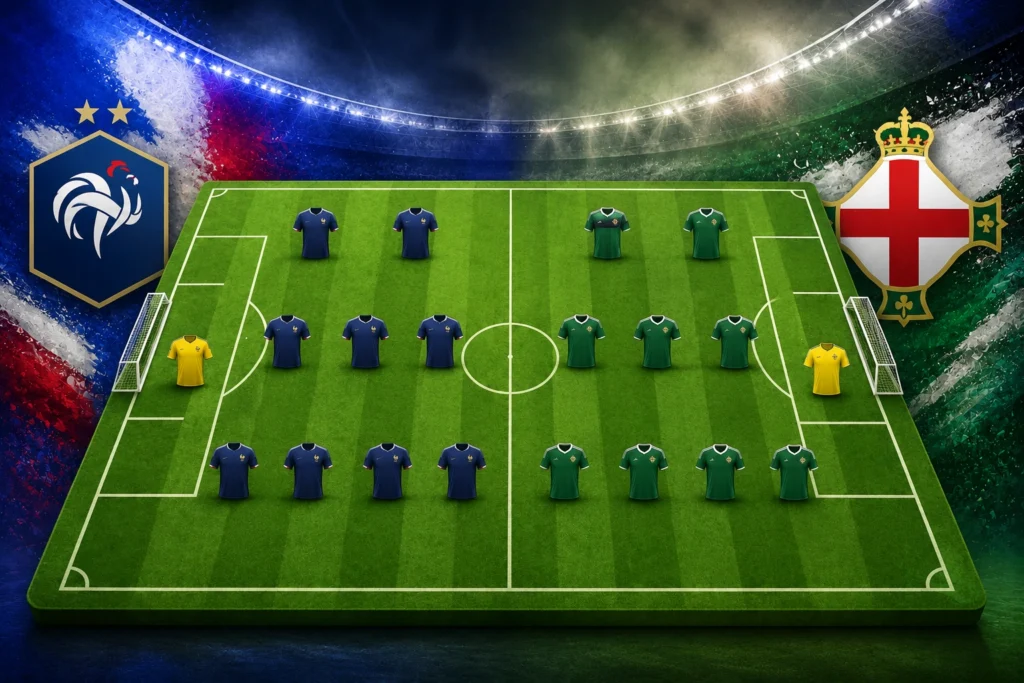 Prediksi Pertandingan Persahabatan France vs Northern Ireland