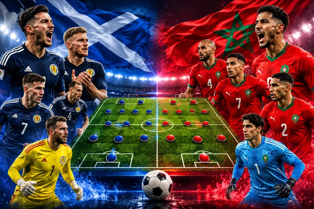 Prediksi dan Susunan Pemain Scotland vs Morocco