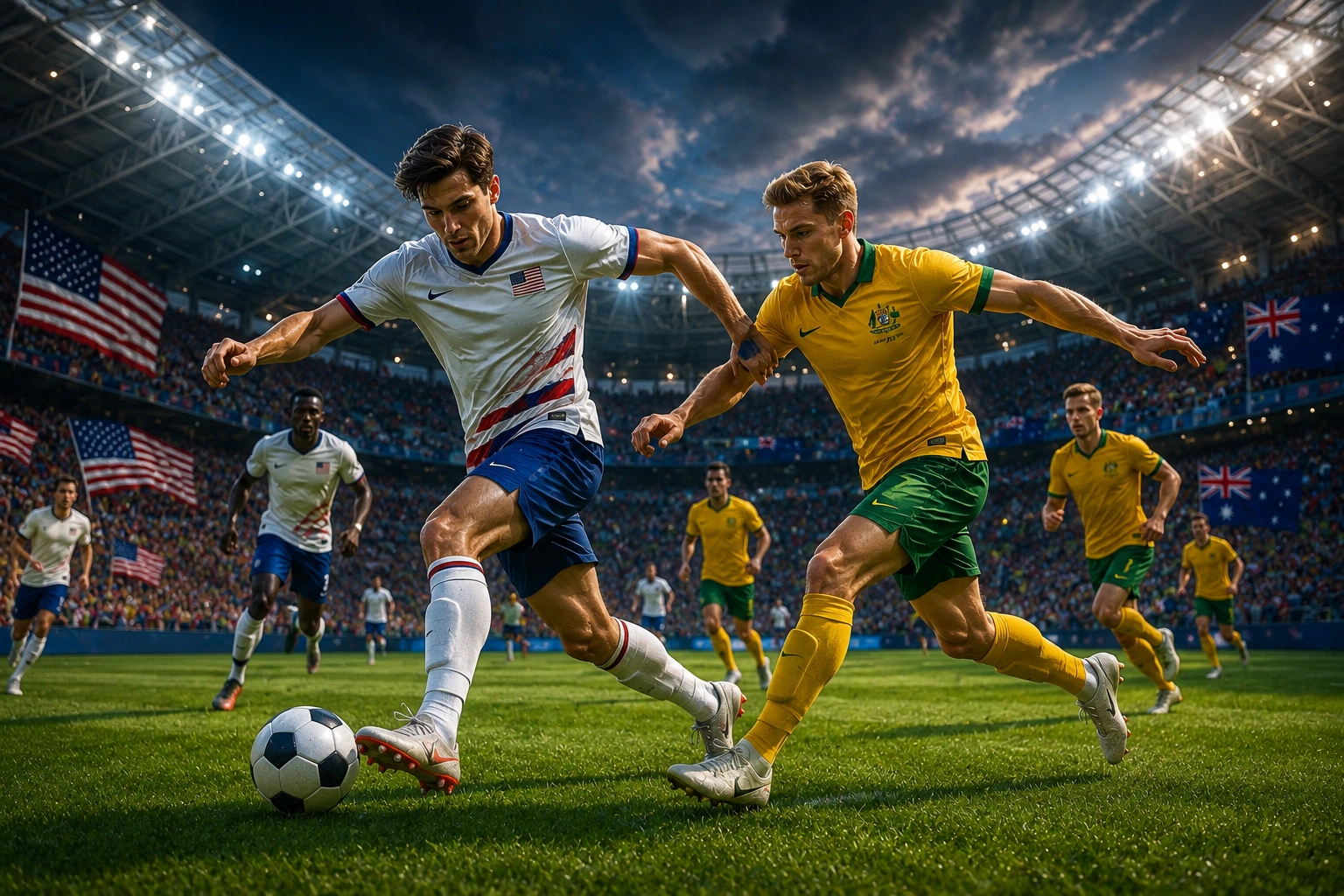 Duel Penentuan Grup D Semakin Menarik Lewat Prediksi dan Susunan Pemain USA vs Australia