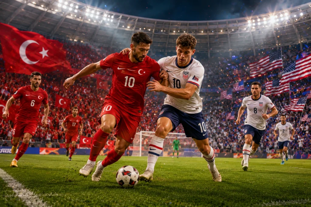 Susunan Pemain dan Prediksi Skor Turkey vs USA