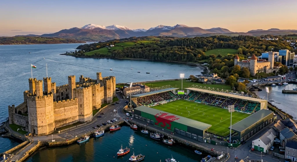 Linimasa Pertandingan Caernarfon Town vs Levadia Tallinn